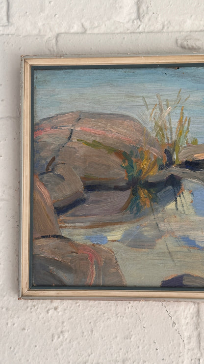 Framed Landscape on Board, 1955