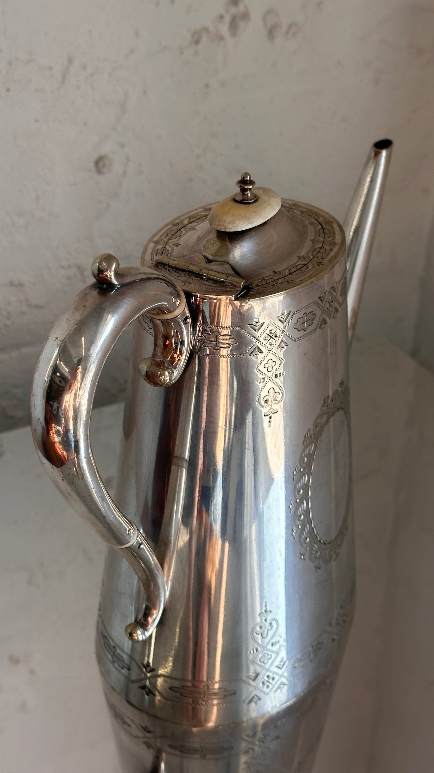 Goldsmiths & Silversmiths Co. London Silver Coffee Pot