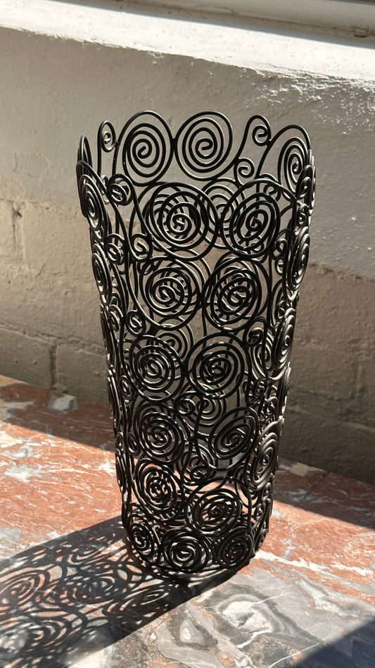 Curled Wire Vase