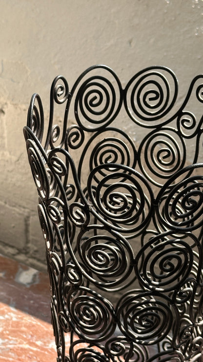 Curled Wire Vase