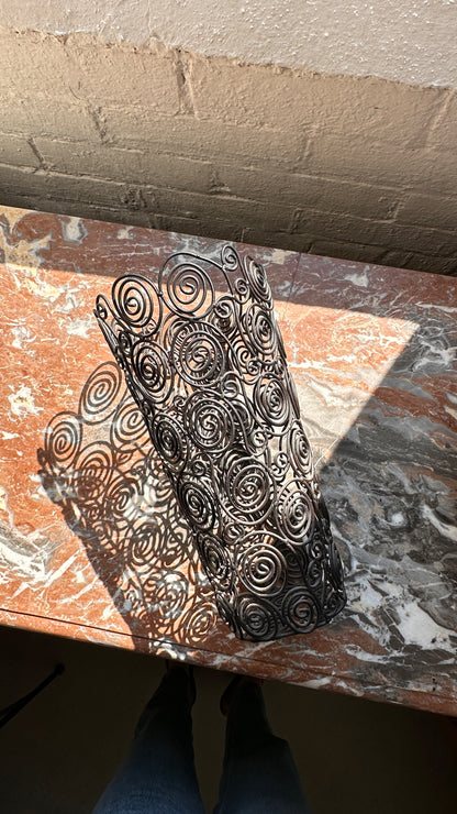 Curled Wire Vase