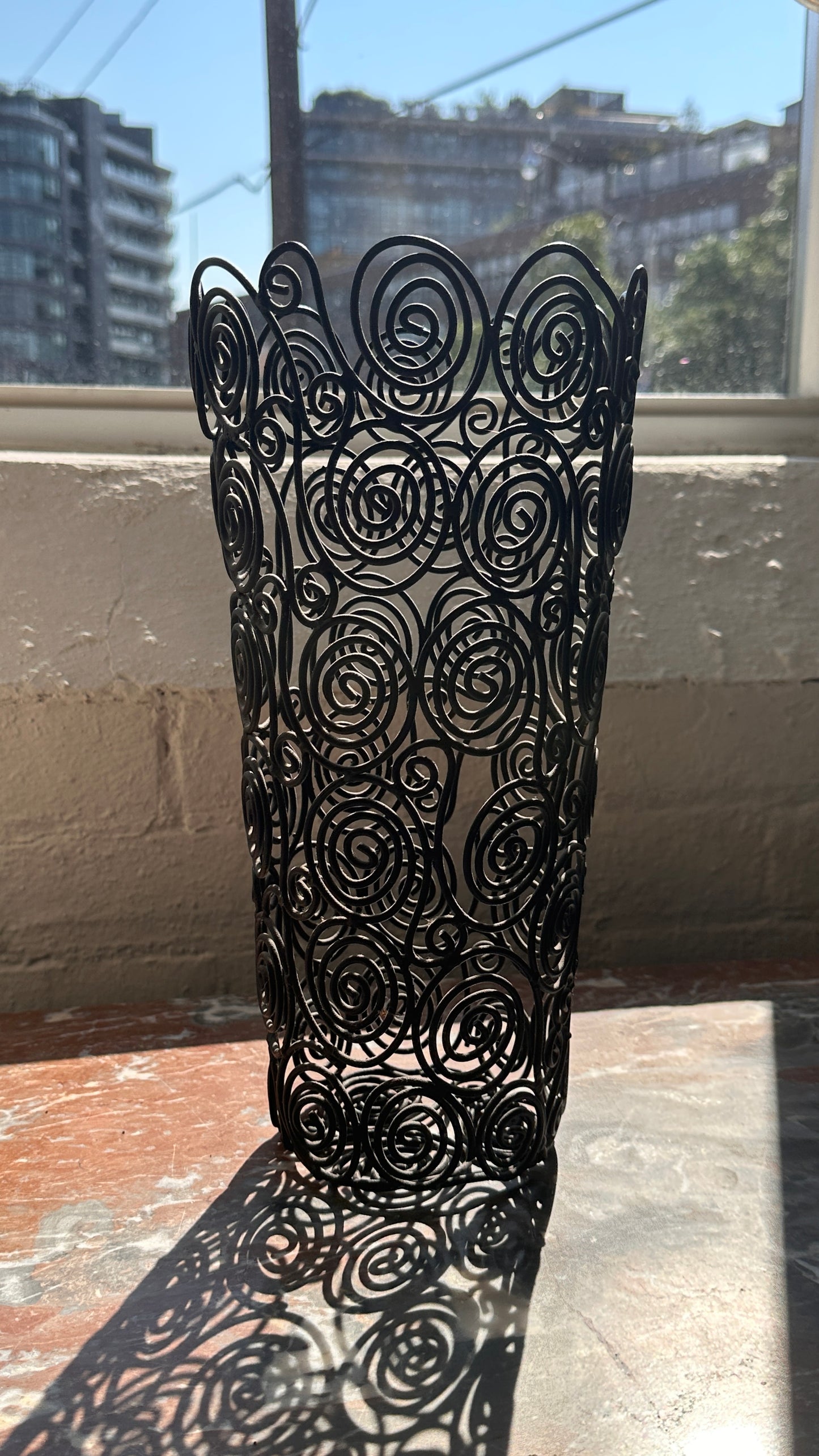 Curled Wire Vase