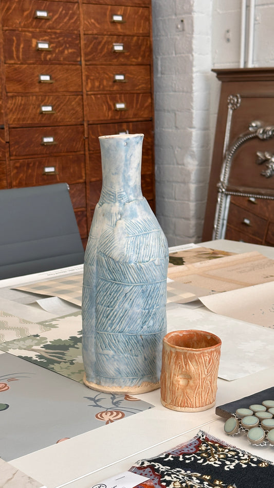 Ceramic Vase & Cup set