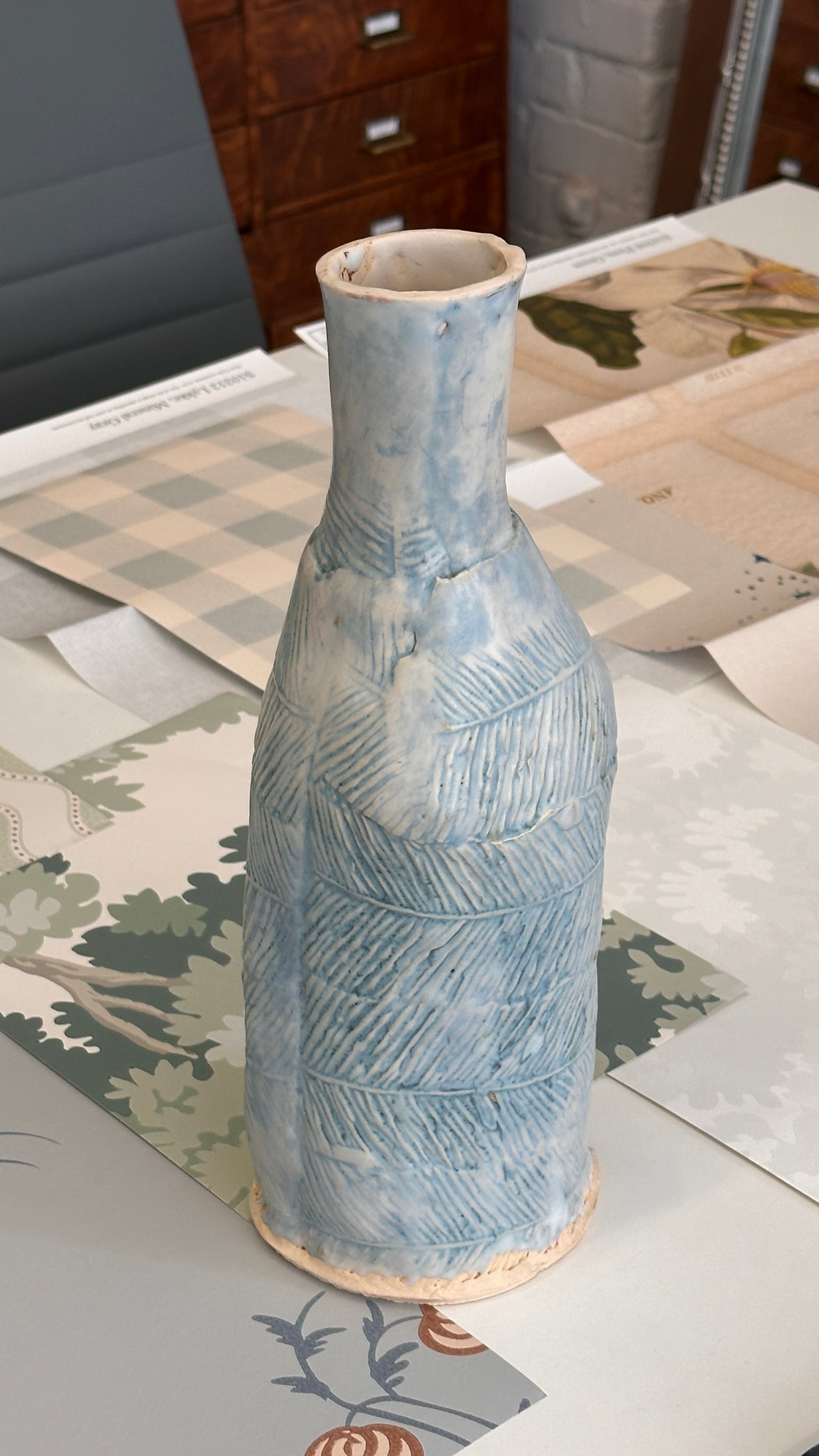 Ceramic Vase & Cup set