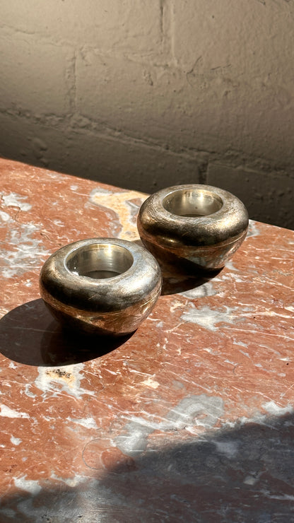 Pair of Silver Plated Candle Holders