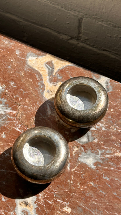 Pair of Silver Plated Candle Holders