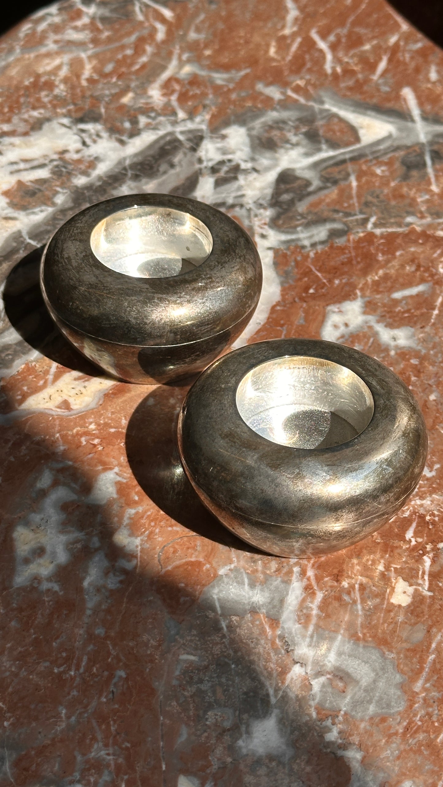 Pair of Silver Plated Candle Holders