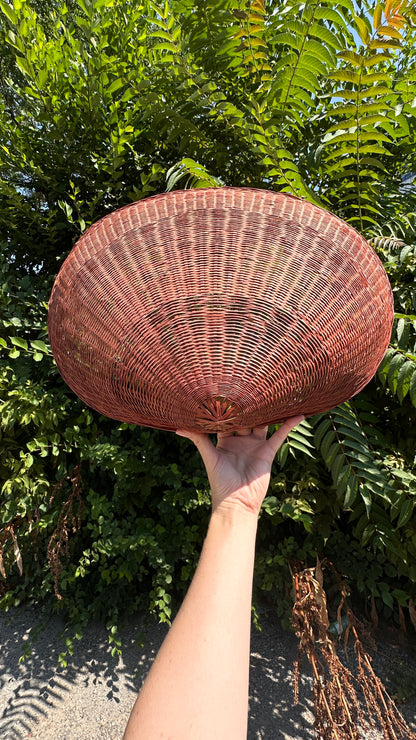 Vintage Shell Shaped Woven Basket