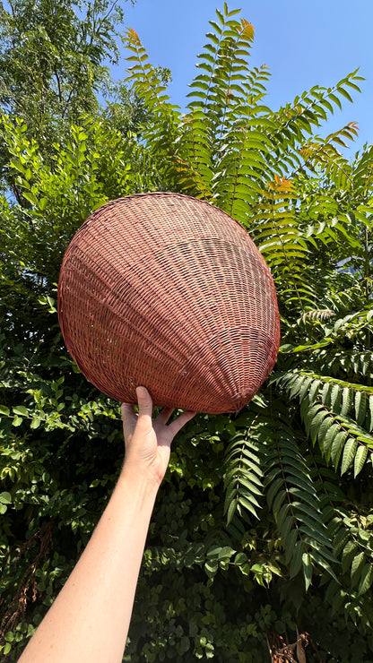 Vintage Shell Shaped Woven Basket