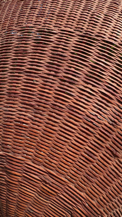 Vintage Shell Shaped Woven Basket