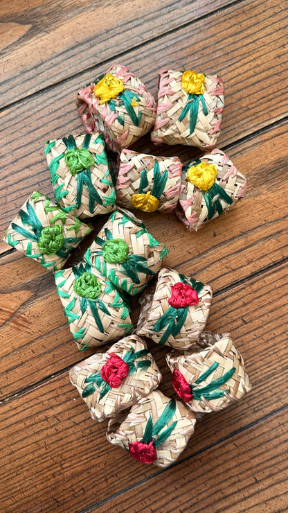 Set of Woven Bowls & Napkin Rings