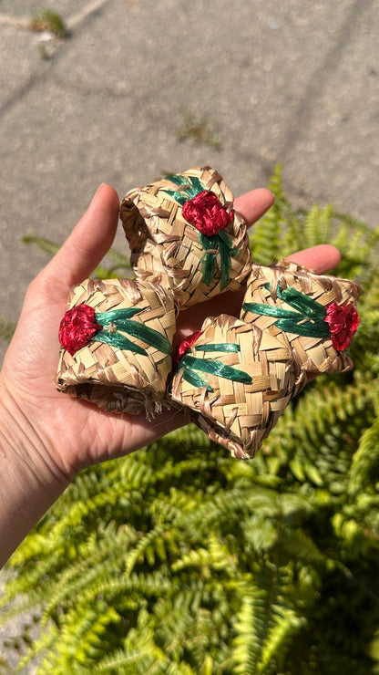 Set of Woven Bowls & Napkin Rings