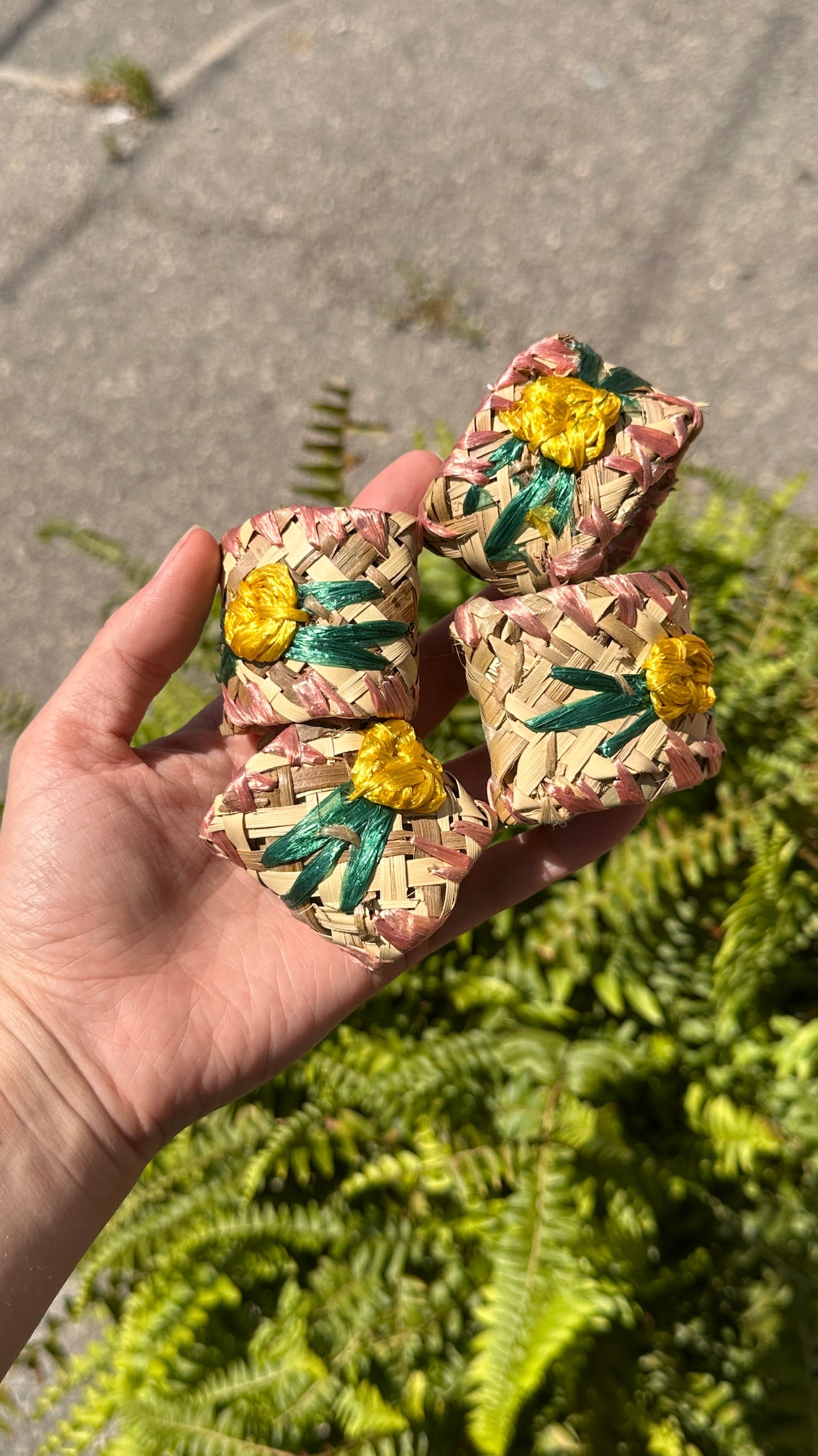 Set of Woven Bowls & Napkin Rings