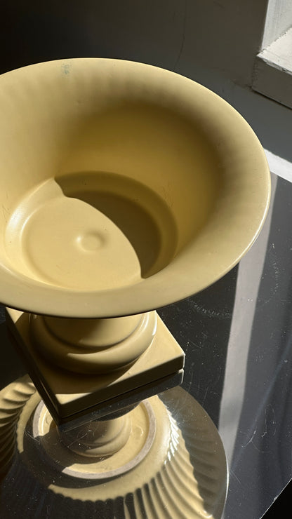 Yellow Footed Bowl by Hyalyn Pottery, North Carolina