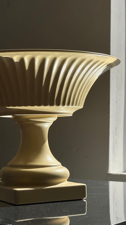Yellow Footed Bowl by Hyalyn Pottery, North Carolina