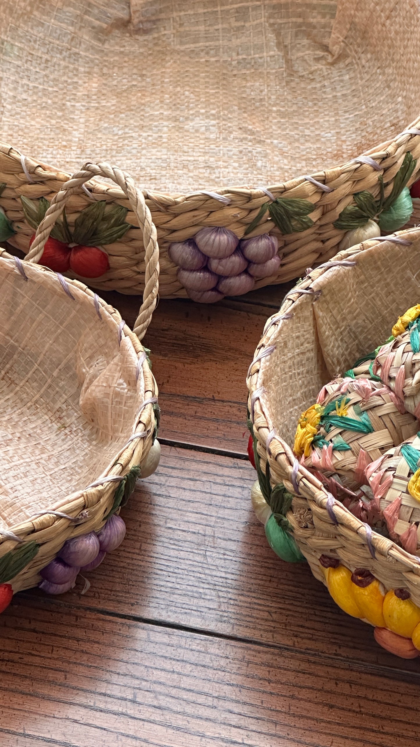 Set of Woven Bowls & Napkin Rings