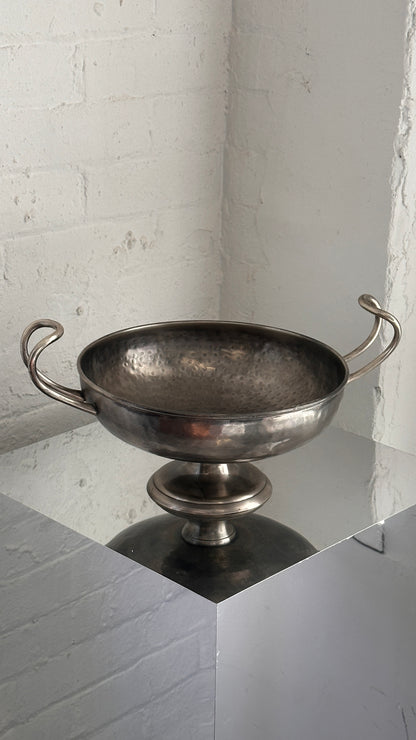 Hammered Metal Compote