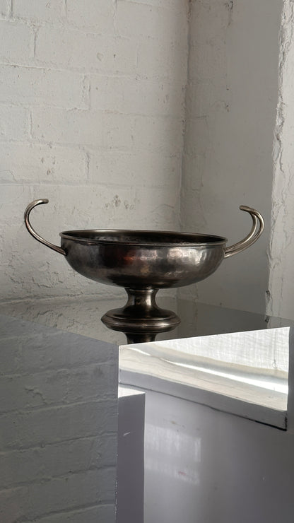Hammered Metal Compote