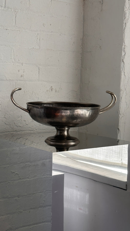 Hammered Metal Compote