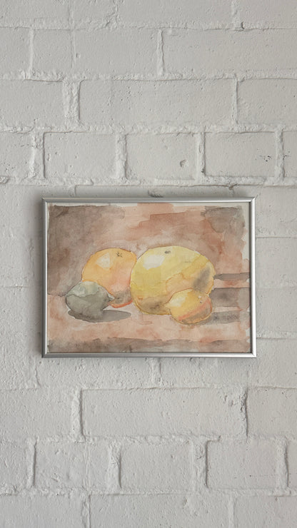 Citrus Fruit Watercolour Still Life by Emma Steele 2005