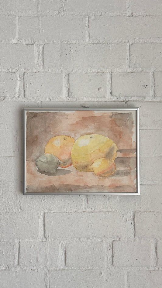 Citrus Fruit Watercolour Still Life by Emma Steele 2005