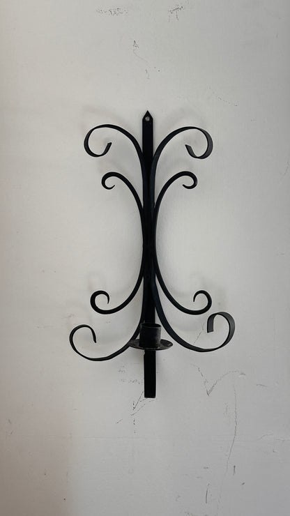 Pair of Curled Iron Candle Sconces