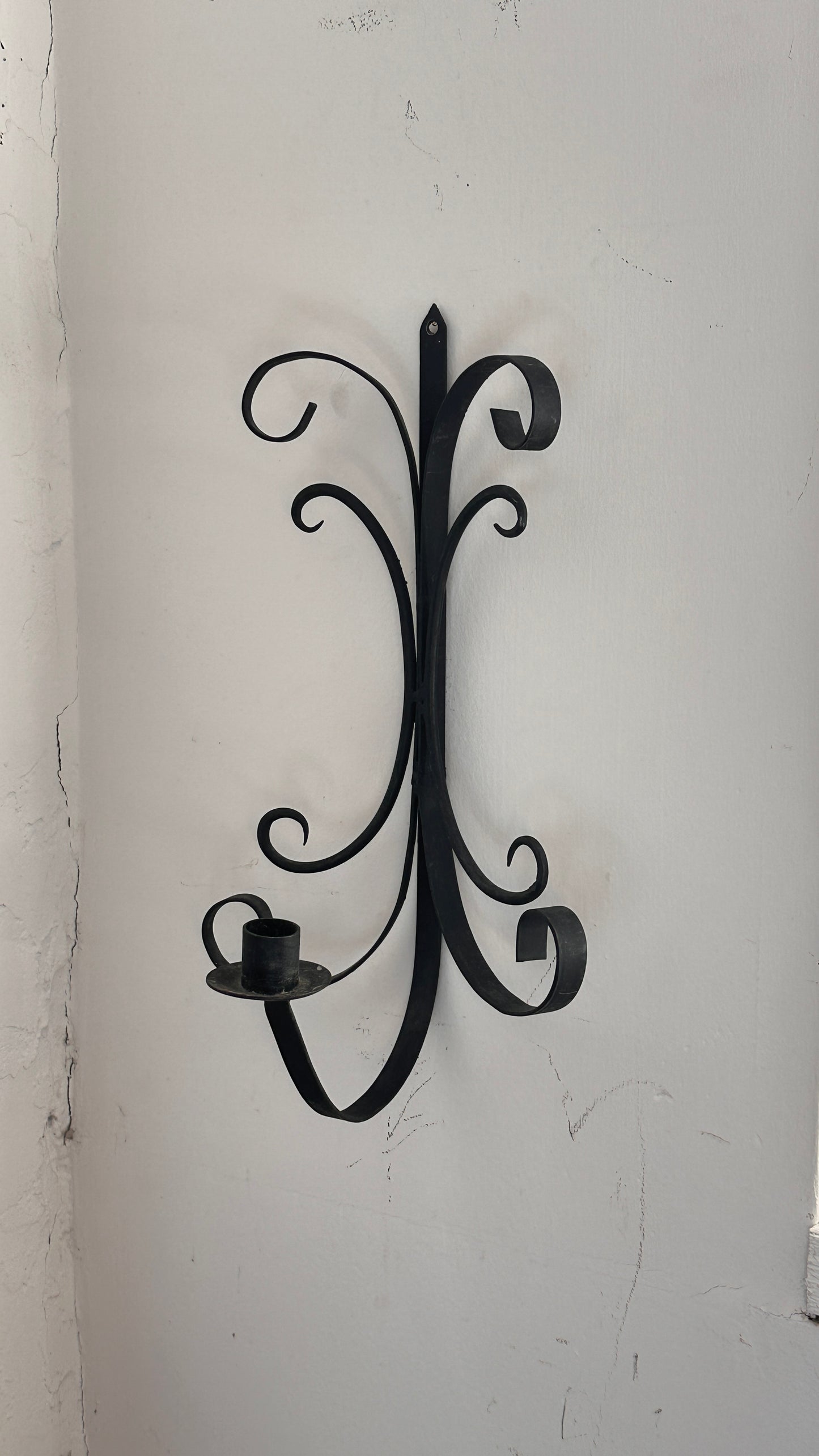 Pair of Curled Iron Candle Sconces