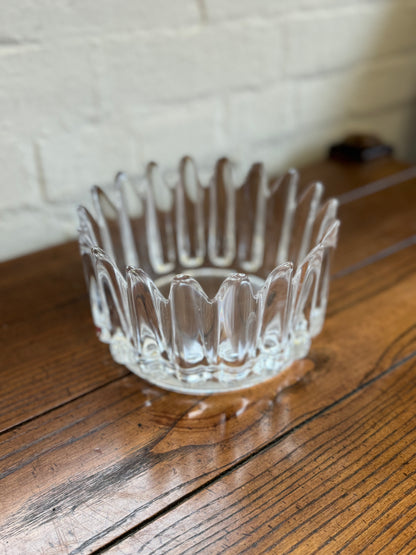 Orresfors Sweden Scalloped Glass Bowl