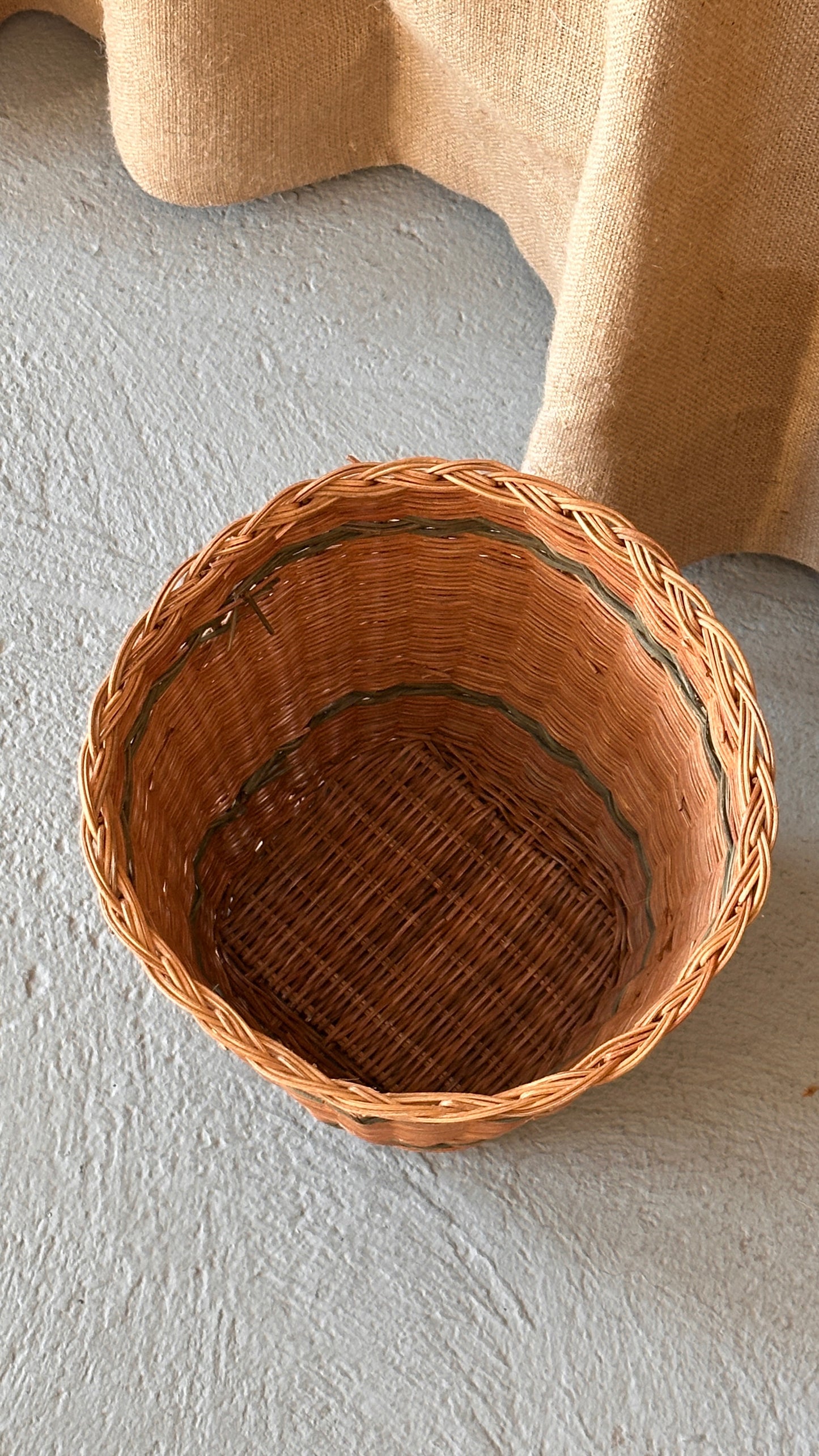 Small Wicker Waste basket