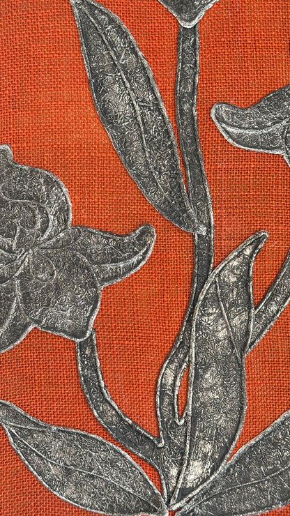 Pair of Framed Textile Art