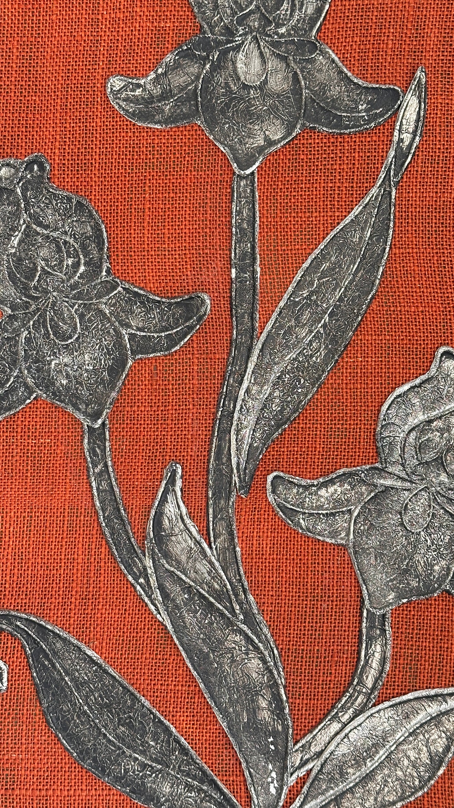 Pair of Framed Textile Art
