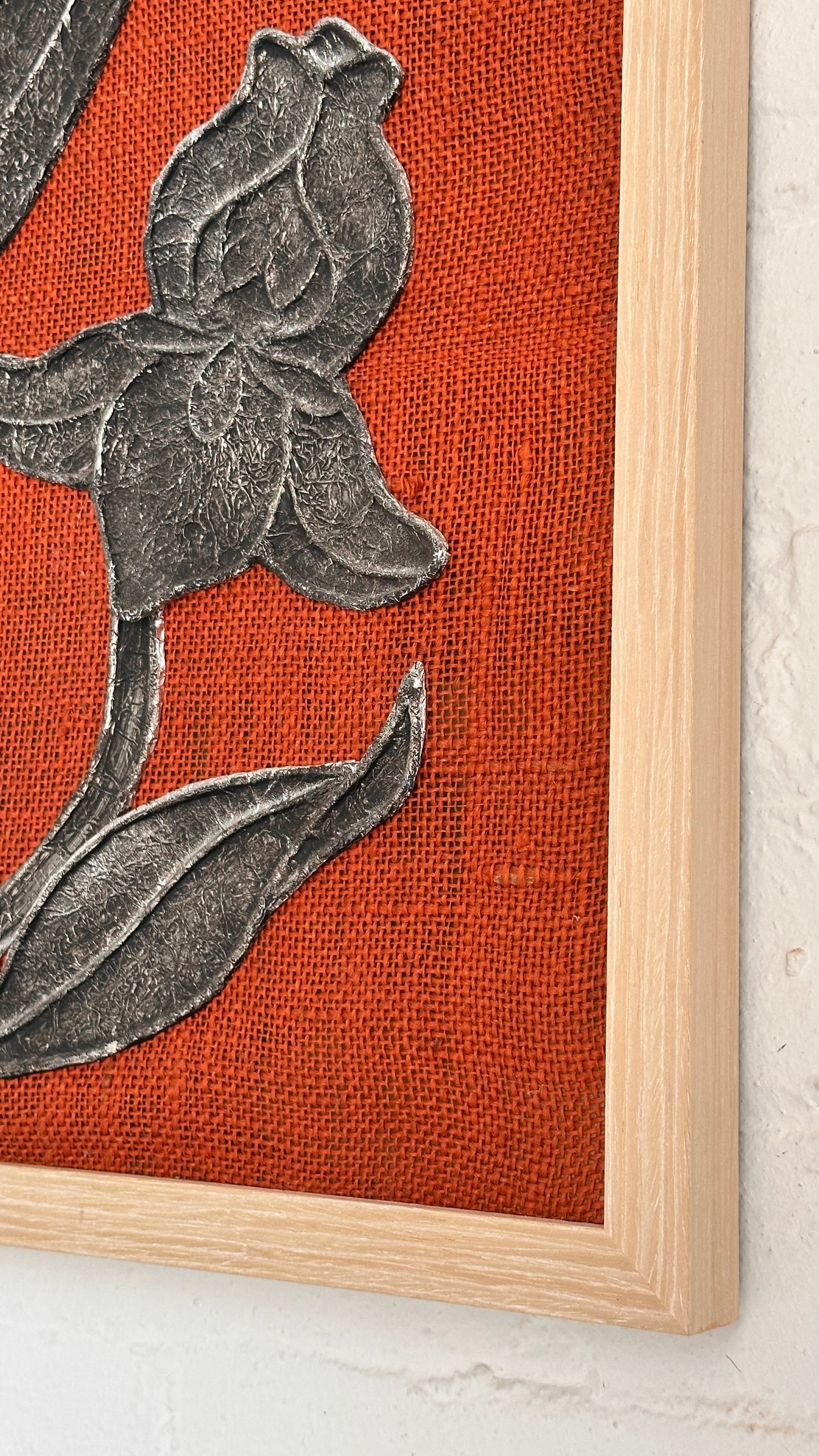 Pair of Framed Textile Art