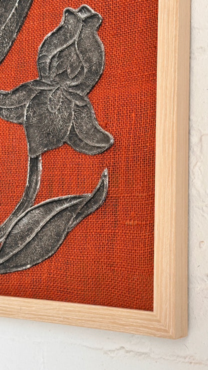 Pair of Framed Textile Art