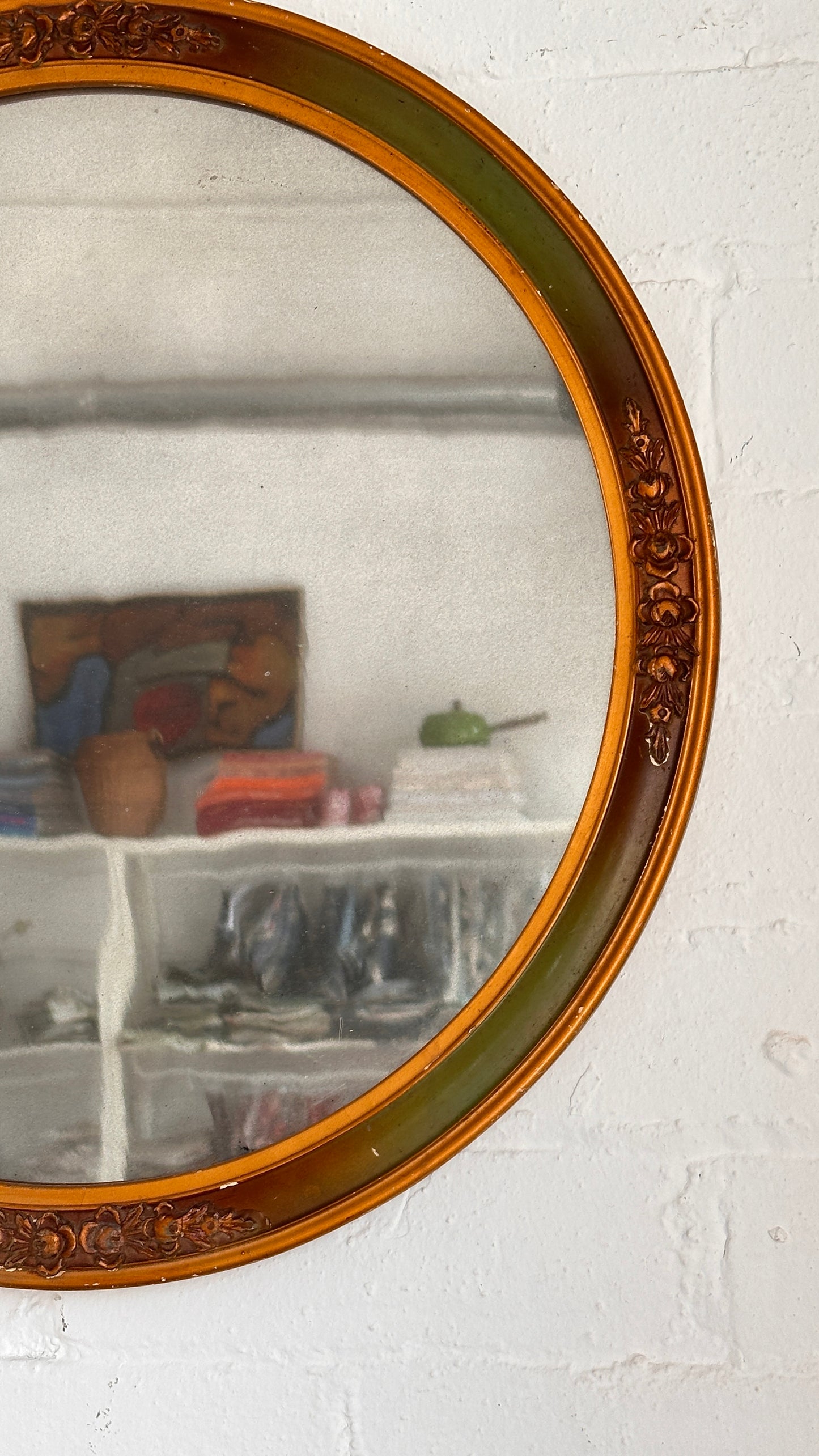 Round Antique Mirror