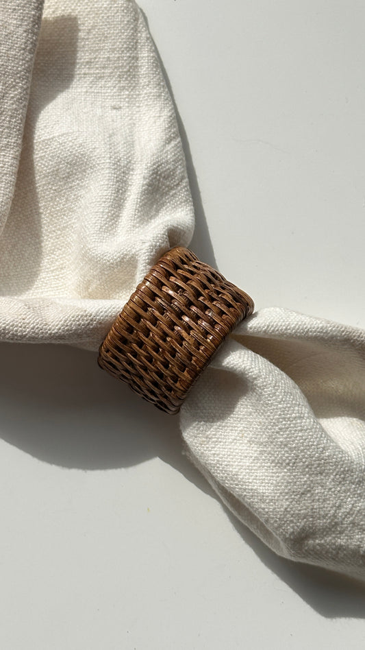 Set of 12 Woven Napkin Rings
