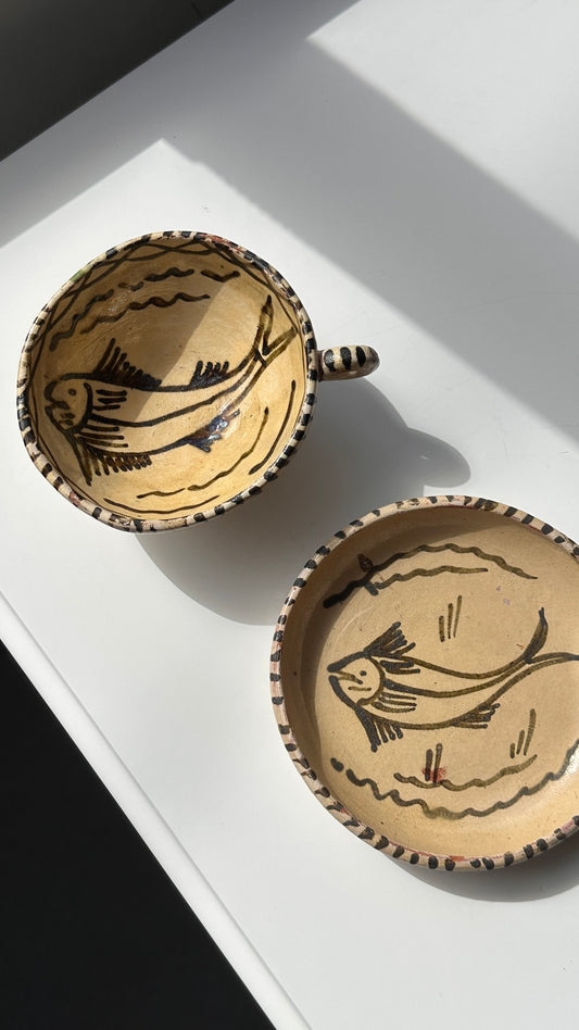 Tzintzuntzan Mexican Cup and Saucer