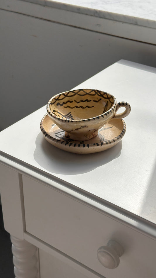 Tzintzuntzan Mexican Cup and Saucer