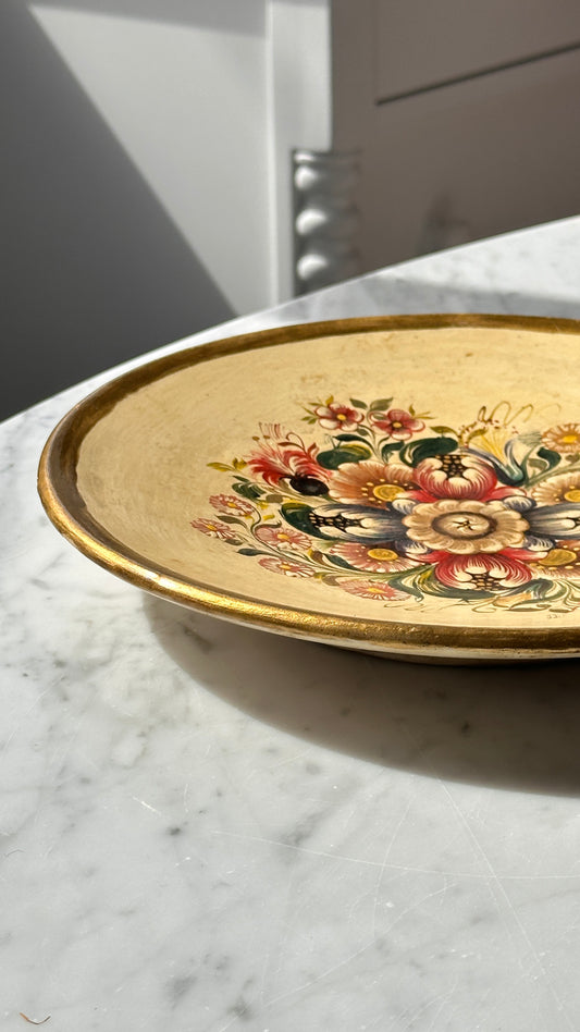 Vintage Hand Painted Decorative Wall Plate