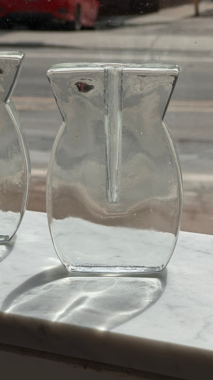 Pair of Mid Century Solifleur Glass Vases