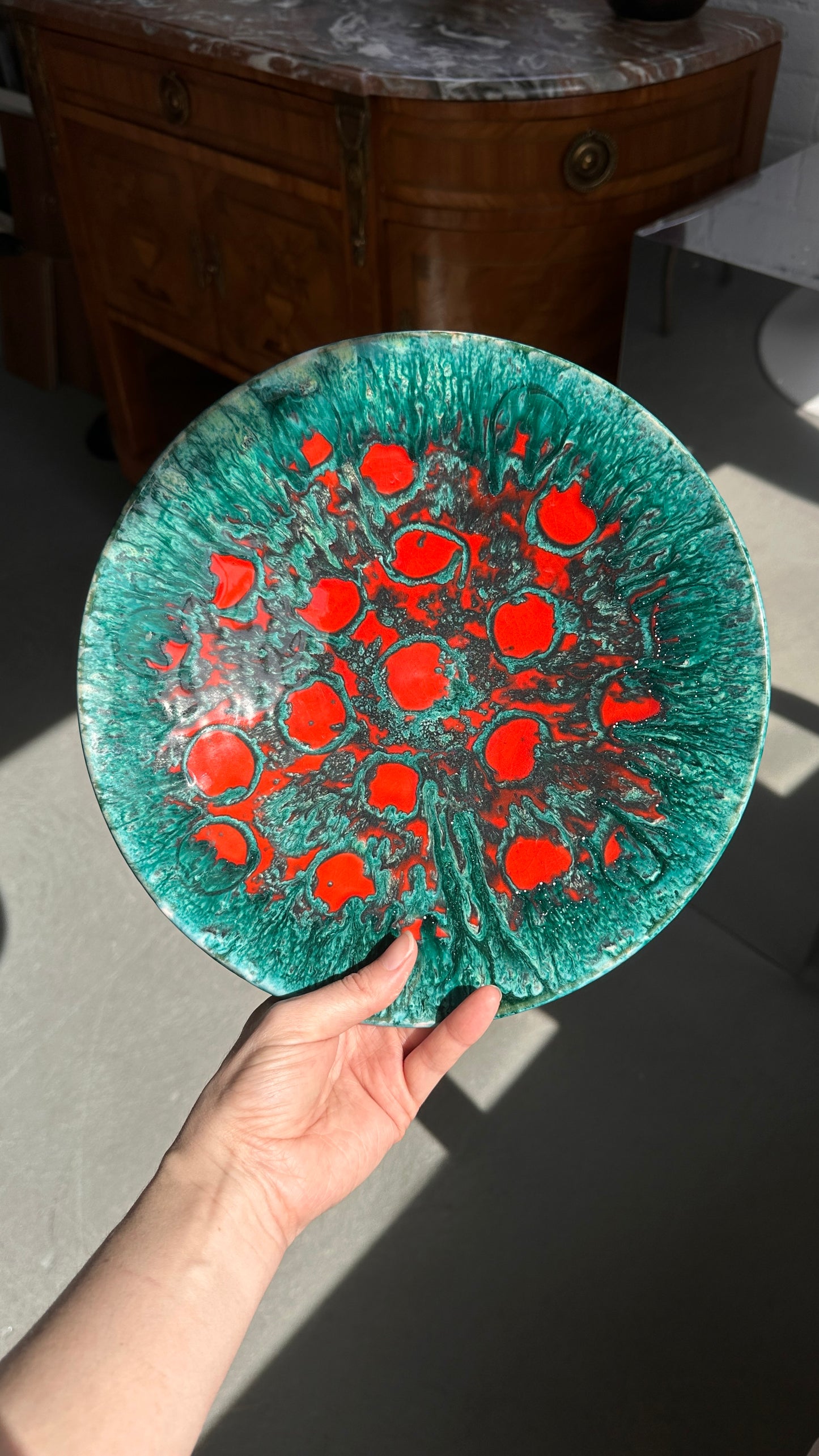 Mid Century Liszkay Ceramic Wall Plate