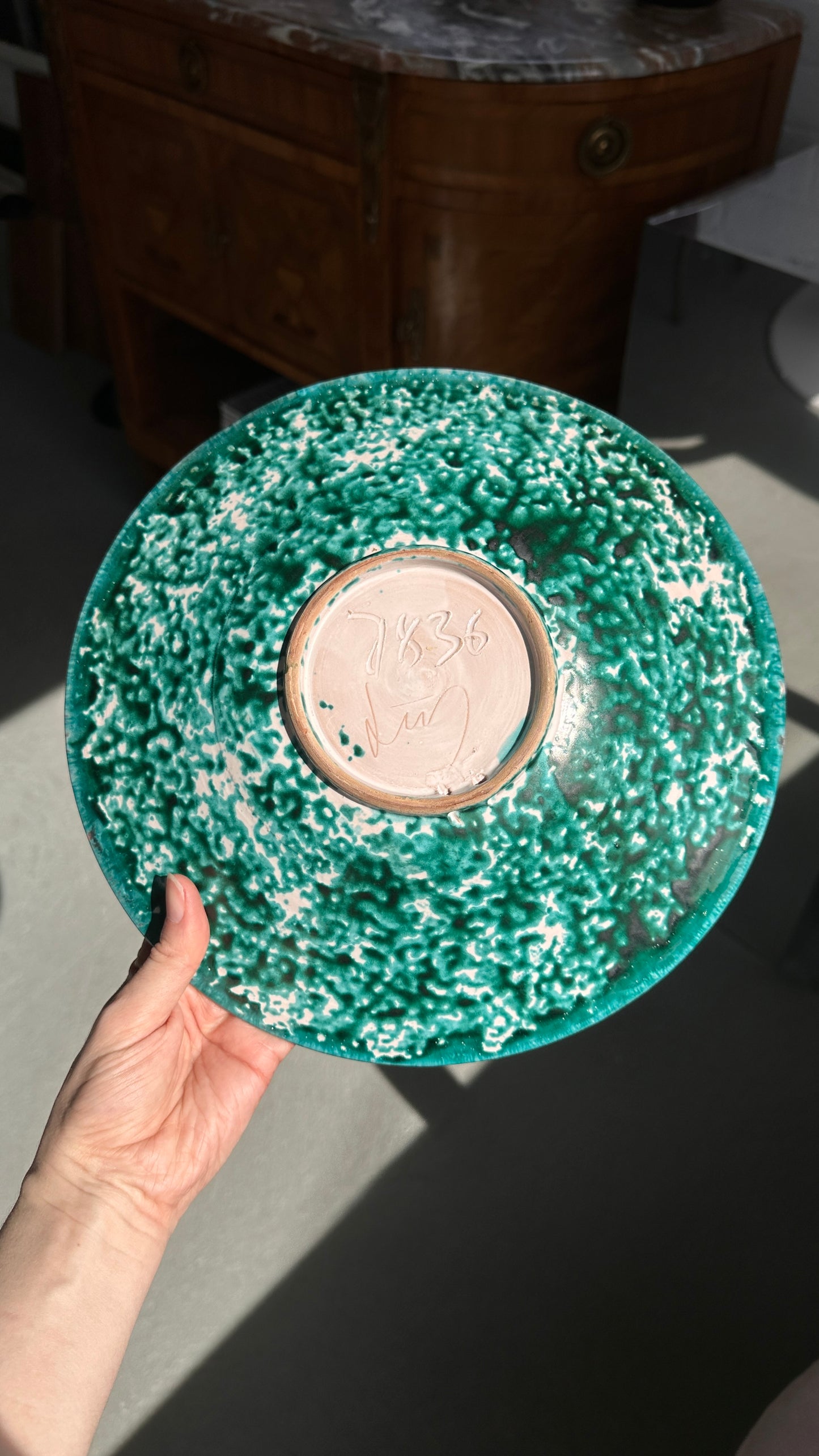Mid Century Liszkay Ceramic Wall Plate