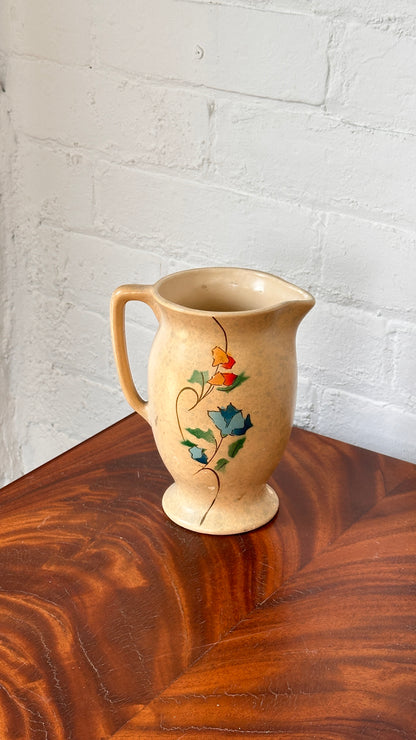 Vintage Hand Painted Ceramic Pitcher
