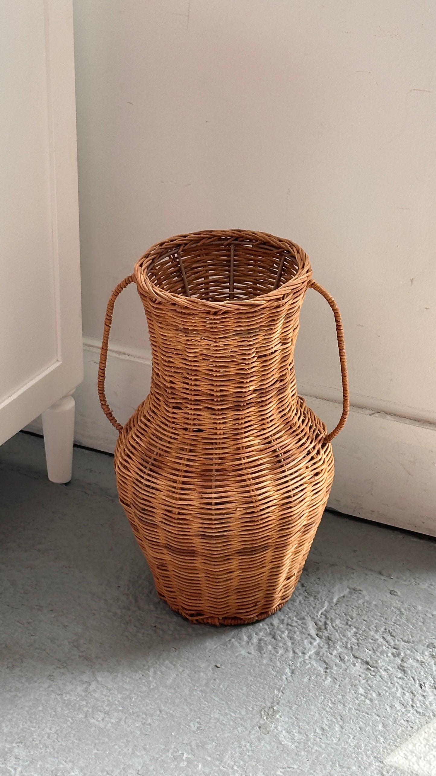 Large Woven Vase with Handles