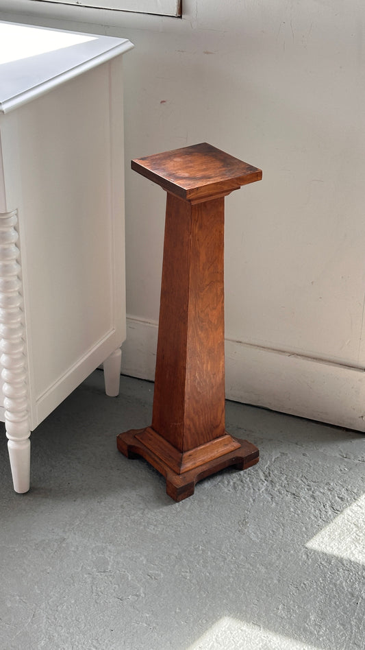 Arts & Crafts Mission Oak Pedestal / Plant Stand