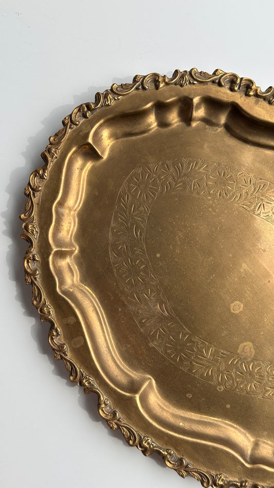 Brass Plated Serving Tray