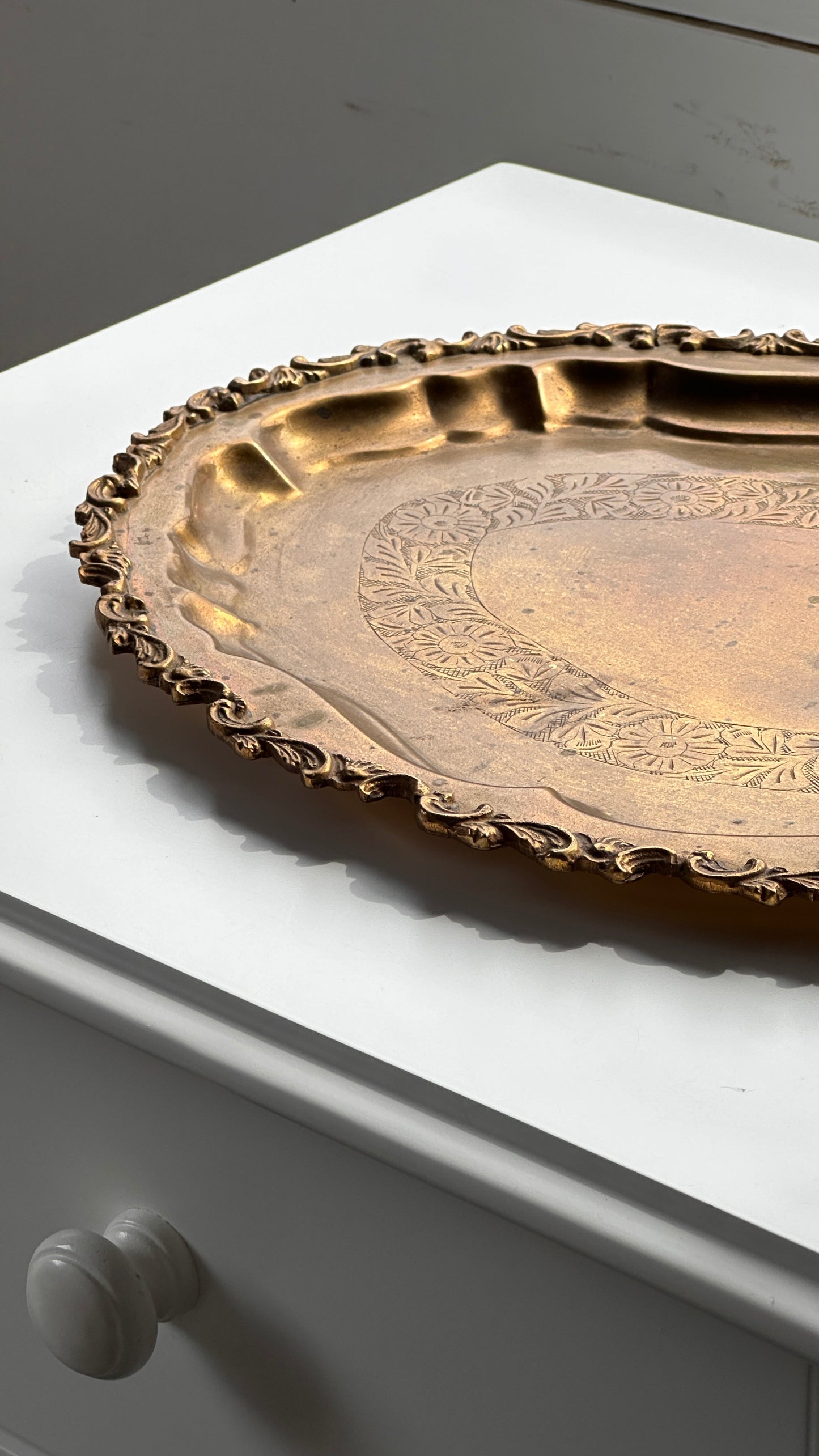 Brass Plated Serving Tray
