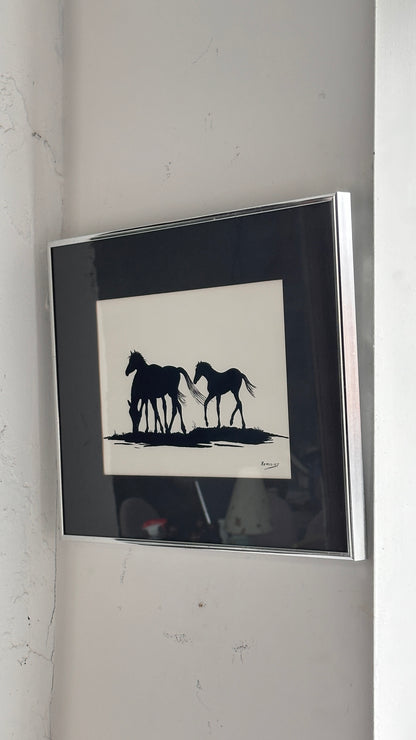 Framed Horse Print by Remigius