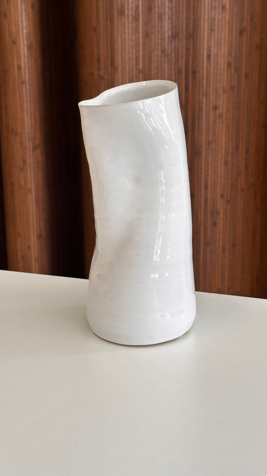 Slumped Ceramic Vase