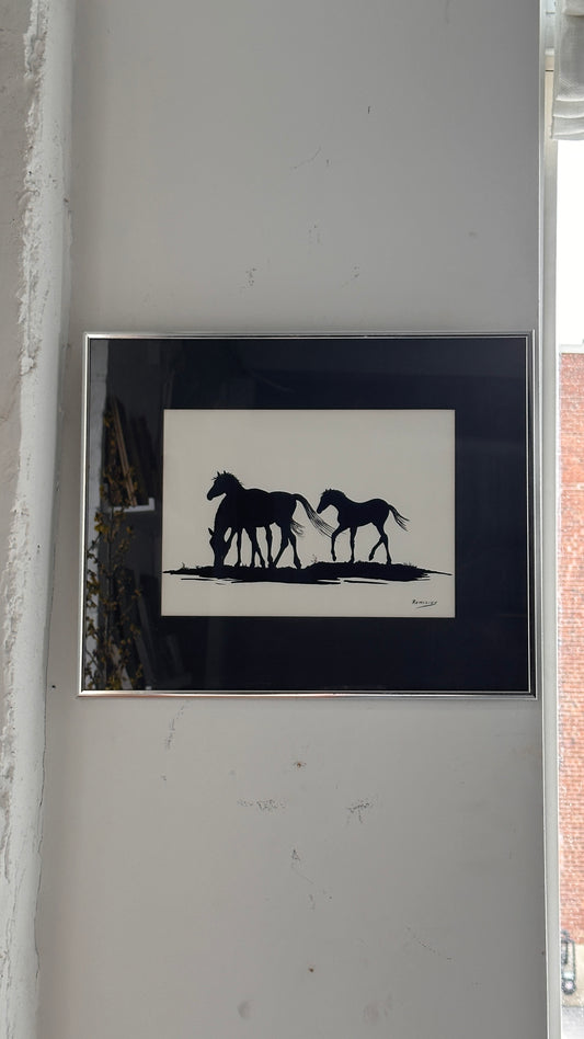 Framed Horse Print by Remigius