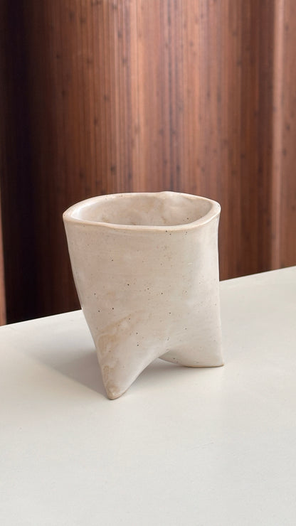 3 Footed Ceramic Vessel / Planter